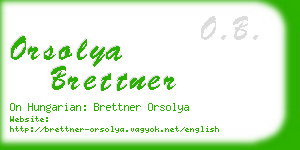 orsolya brettner business card